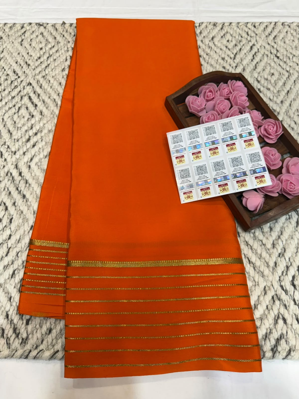 Mysore silk sarees self pattern