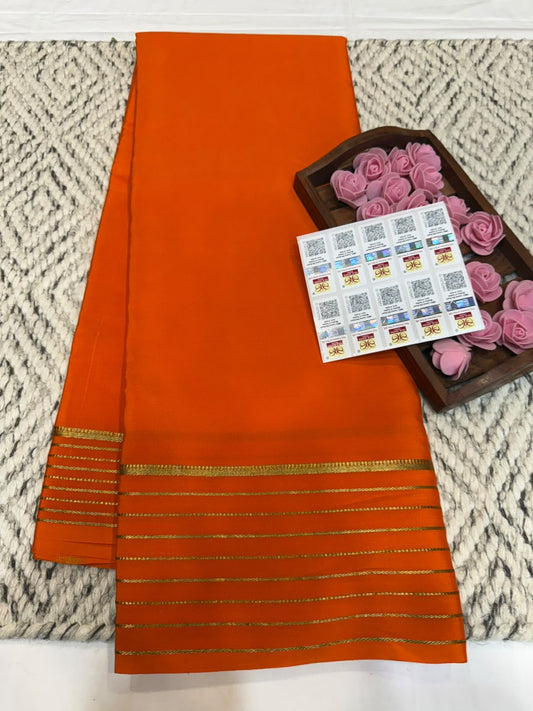 Mysore silk sarees self pattern