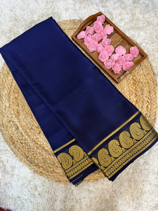 Mysore silk sarees self pattern