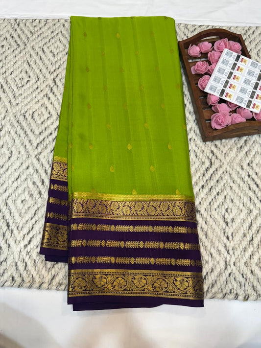 Mysore silk sarees Butta pattern