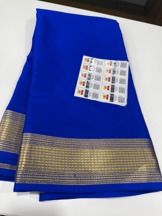 Self Pattern with rich pallu with beautiful border