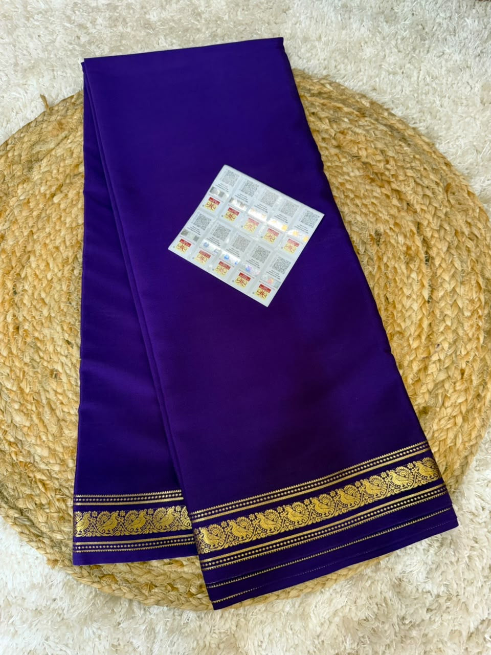 Mysore silk sarees self premium zari pattern