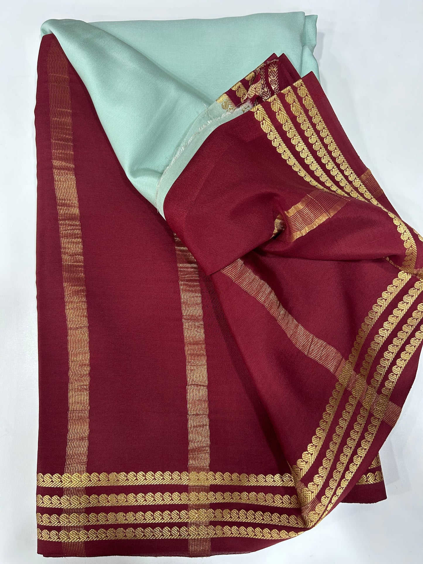 Contrast Mysore silk