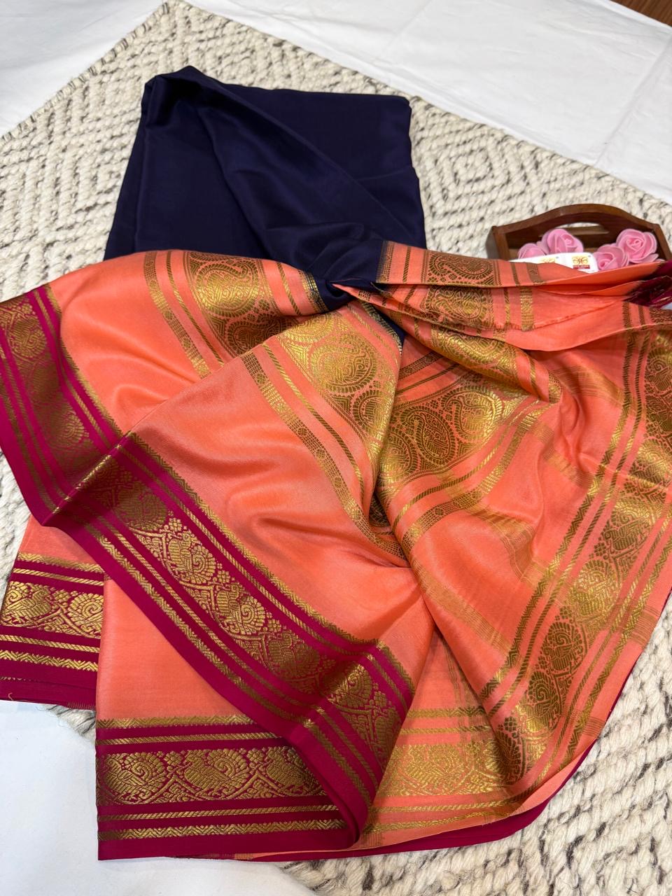 Mysore silk sarees 3D pattern