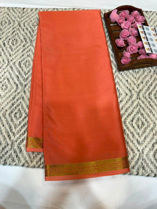 Mysore silk sarees self pattern