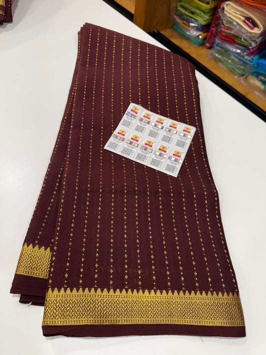 Mysore silk saree self pattern