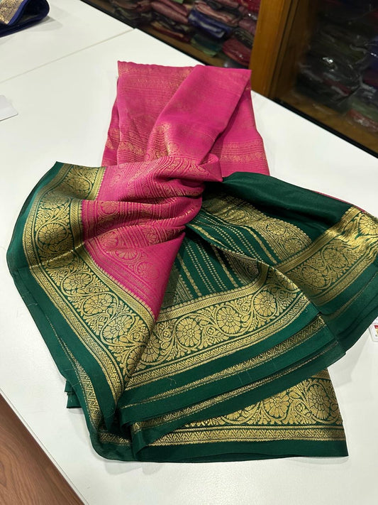 Brocade Mysore silk saree