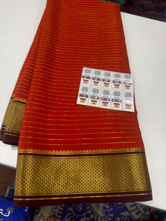 Salari pattern Mysore silk Saress