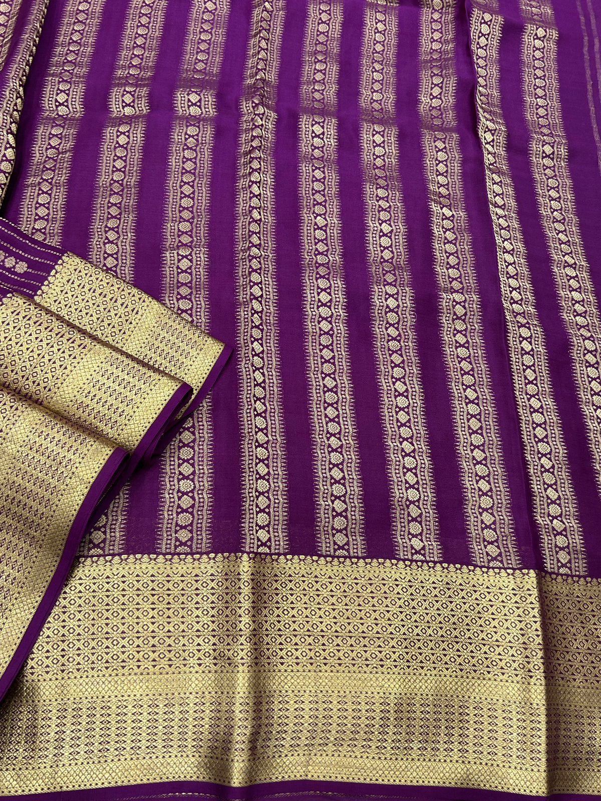 Mysore silk floral butta