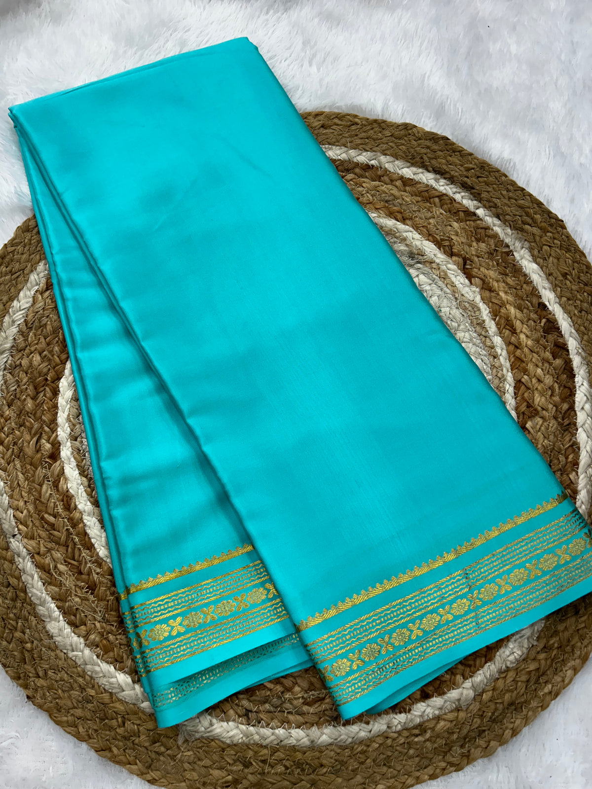 Mysore silk floral border