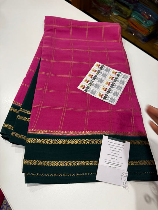 Pure Zari Mysore silk saree