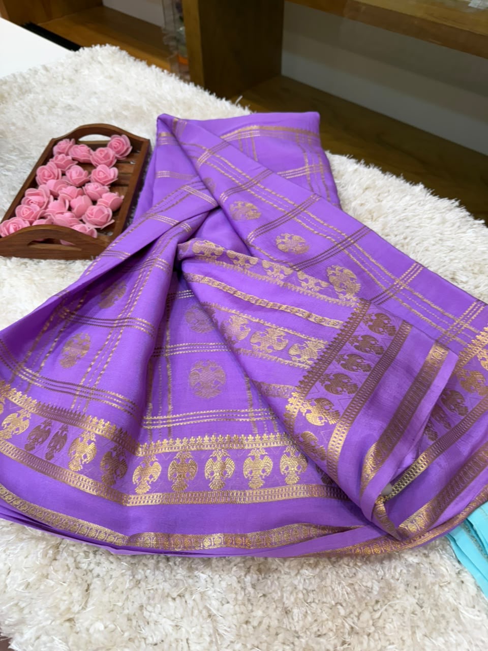 Mysore silk sarees self pattern