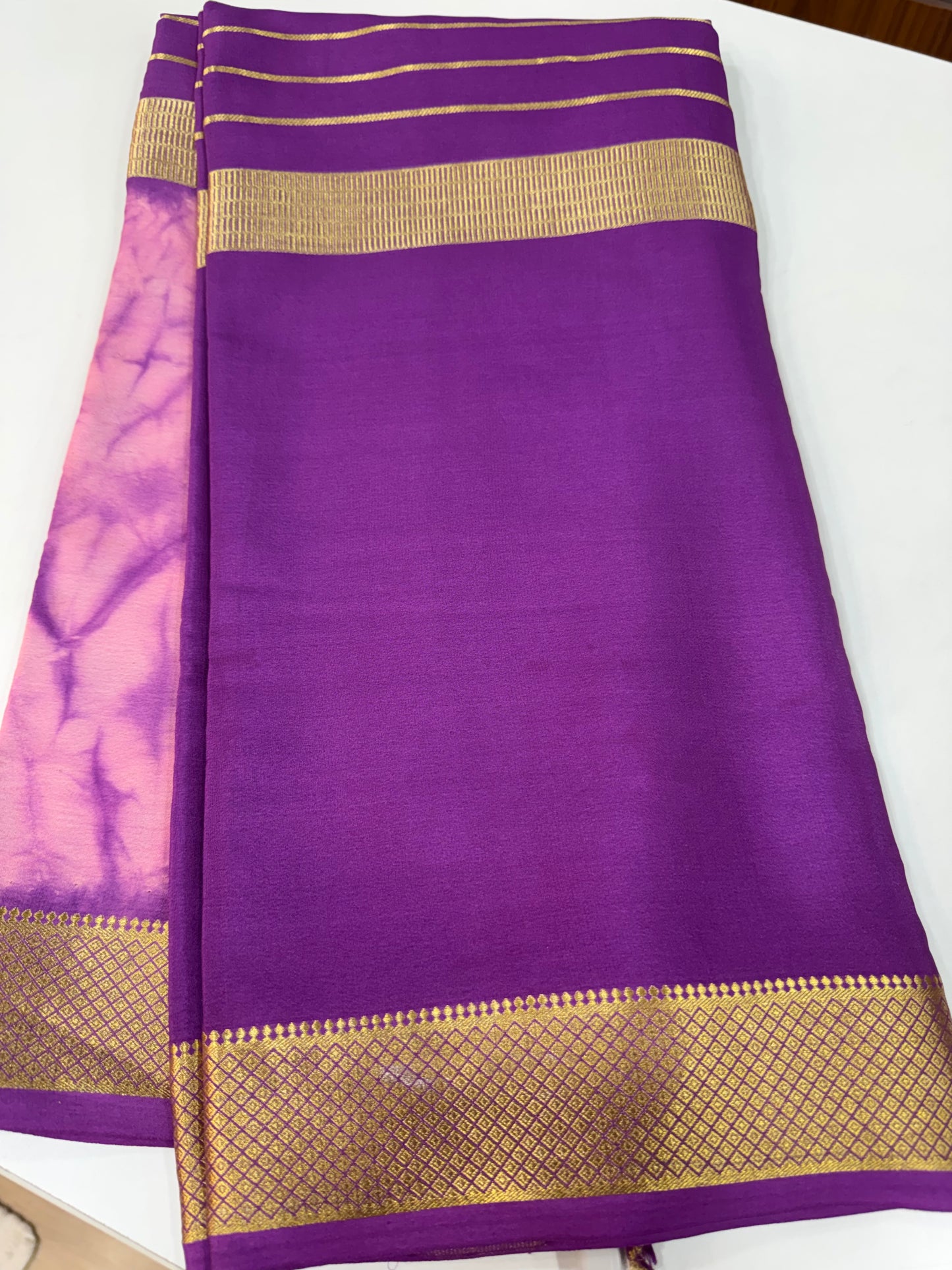 2D Shibori Mysore Silk