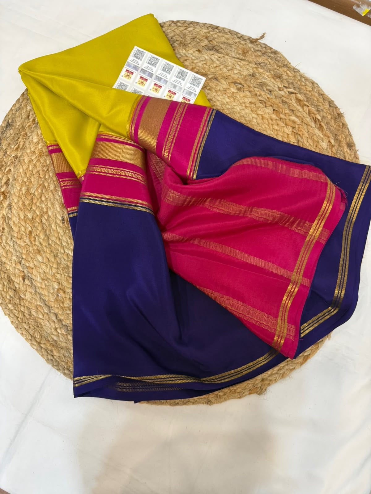 Mysore silk sarees 3D pattern