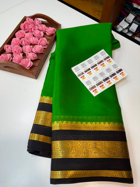 Mysore silk sarees light weight pattern