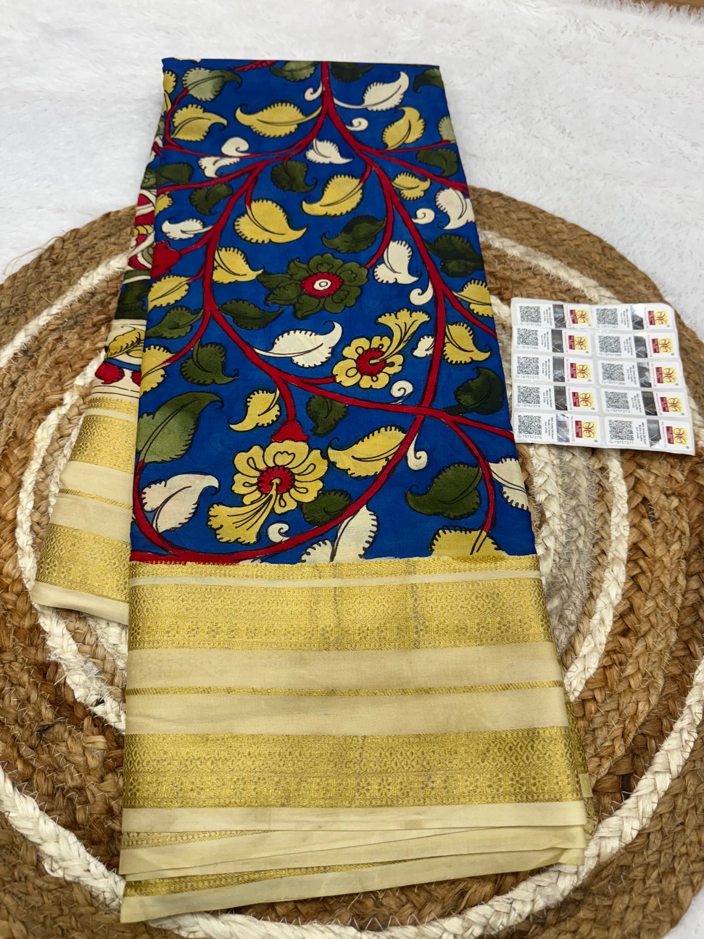 Pen Kalamkari Mysore silk