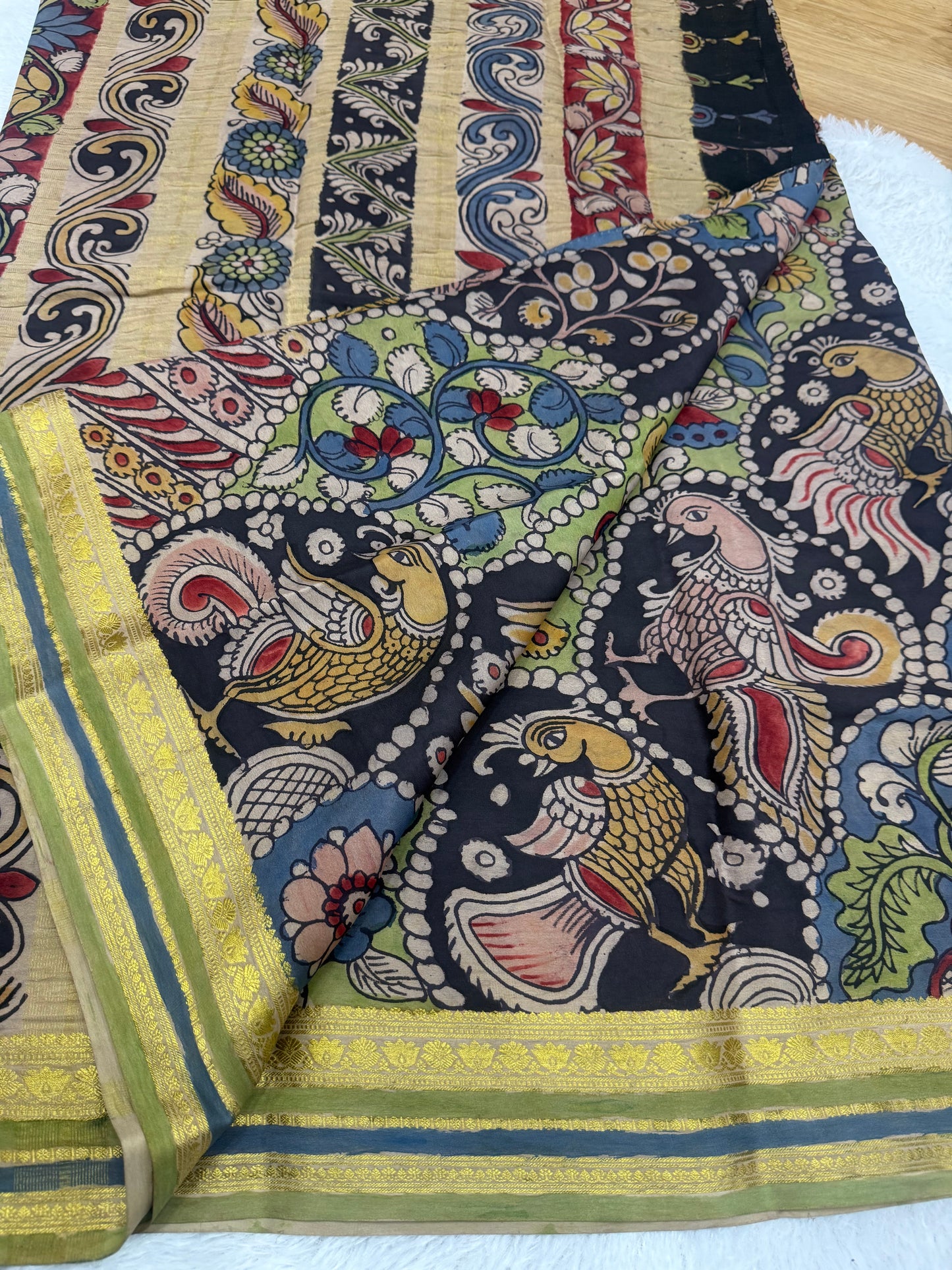 Kalamkari Mysore silk