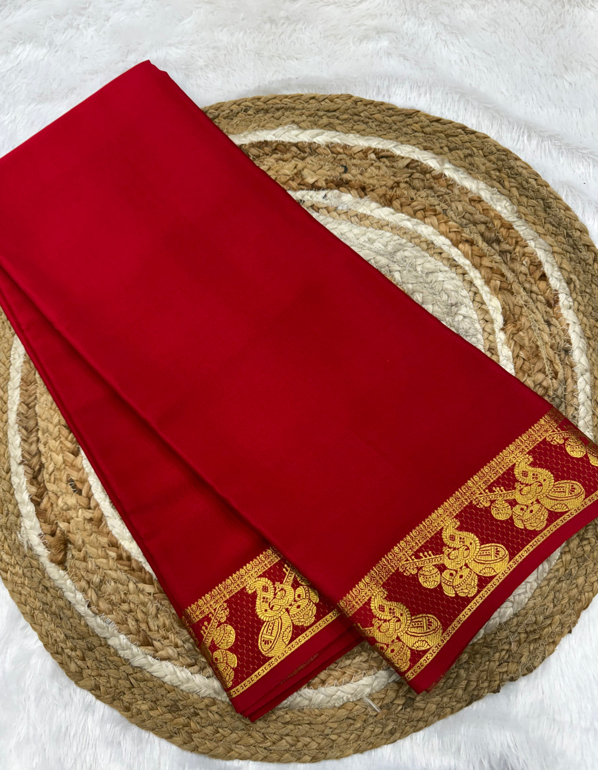 Mysore silk self border
