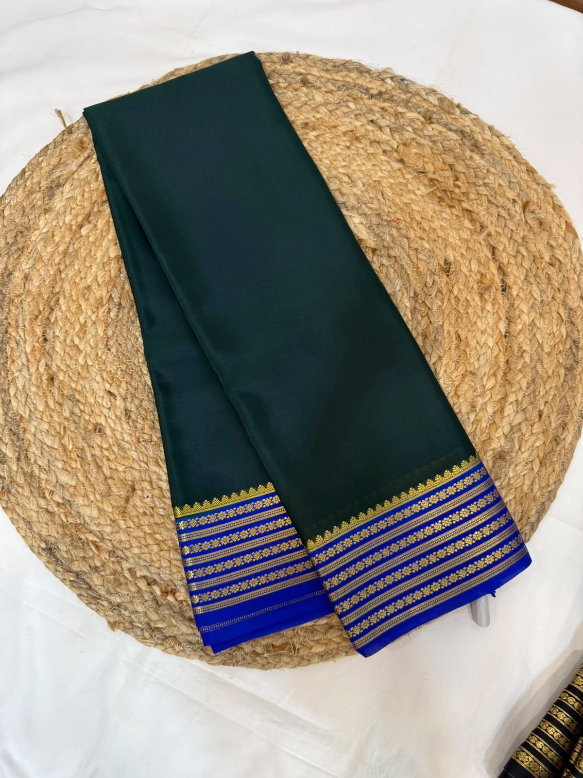 Mysore silk sarees light weight pattern
