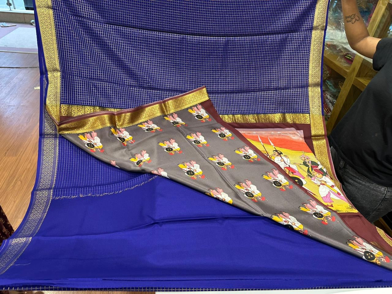 😍Digital print mysore silk sarees 😍
