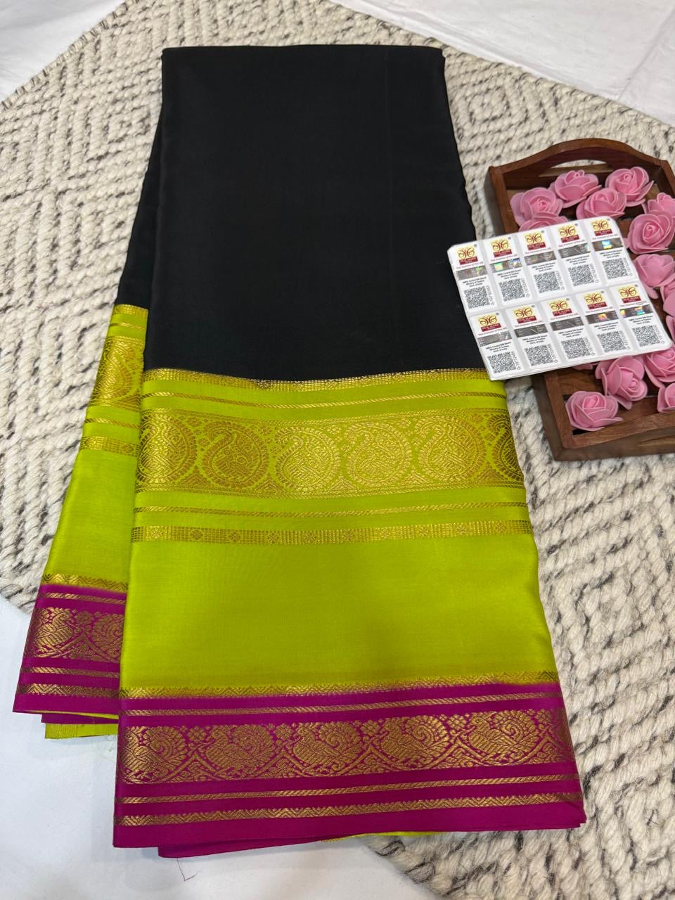 Mysore silk sarees 3D pattern