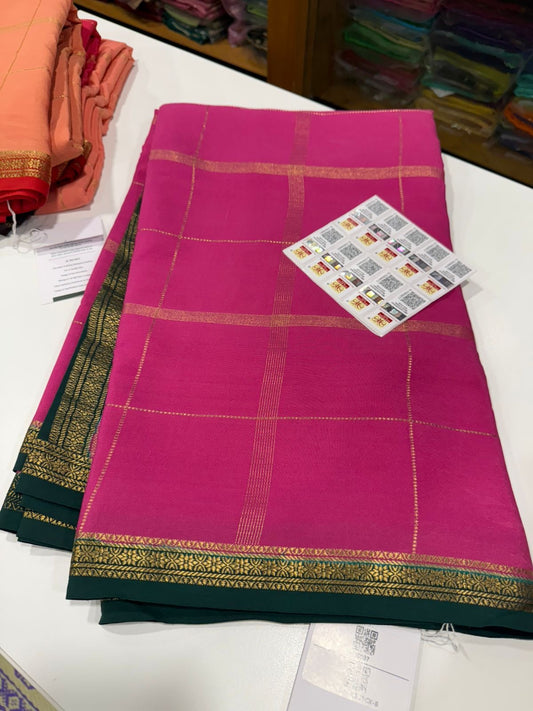 Pure Zari Mysore silk saree