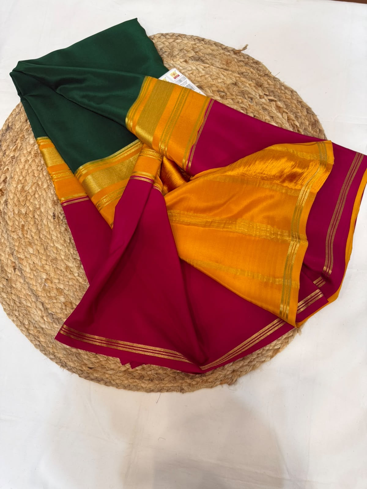 Mysore silk sarees 3D pattern