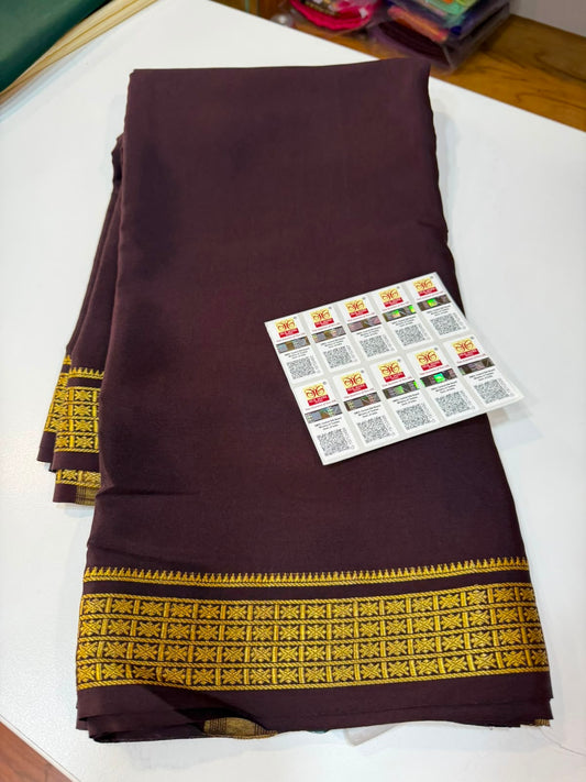 Mysore silk sarees self pattern