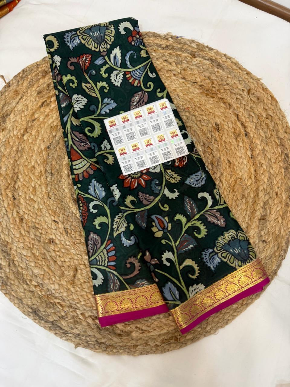 Mysore silk sarees light weight Digital pattern