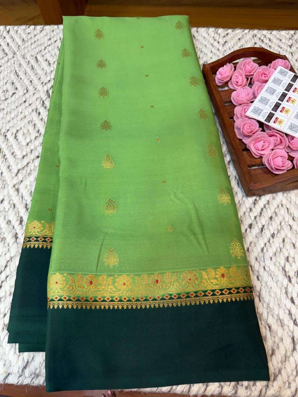 Mysore silk sarees Butta pattern