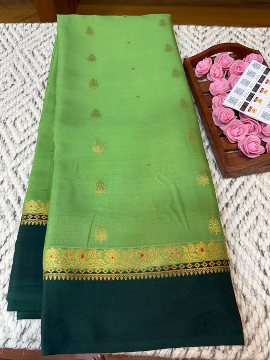 Mysore silk sarees Butta pattern