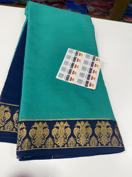 ❤️Traditional border in gold lace Zari Mysore silk sarees  ❤️