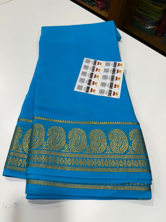 Mysore silk saree Mango border