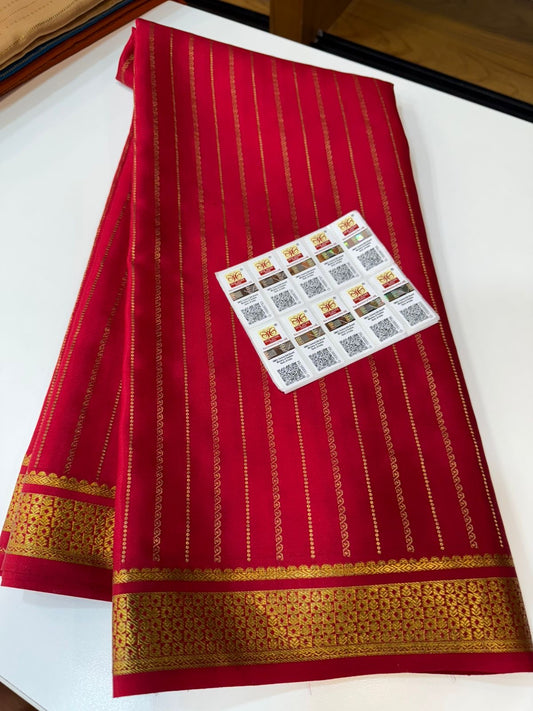 Mysore silk sarees self pattern
