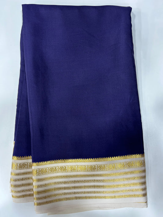 Mysore silk contrast