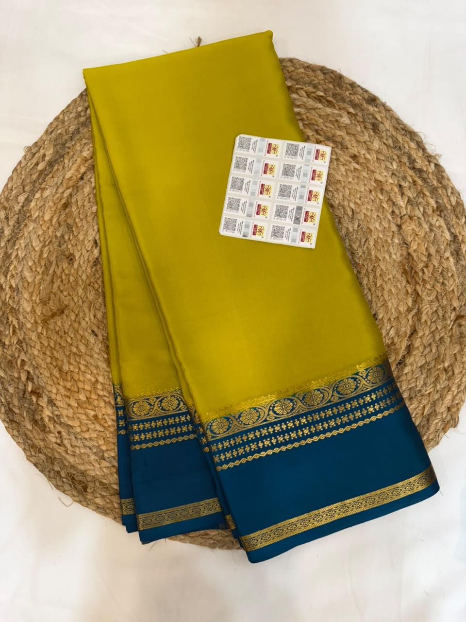 Mysore silk sarees contrast pattern