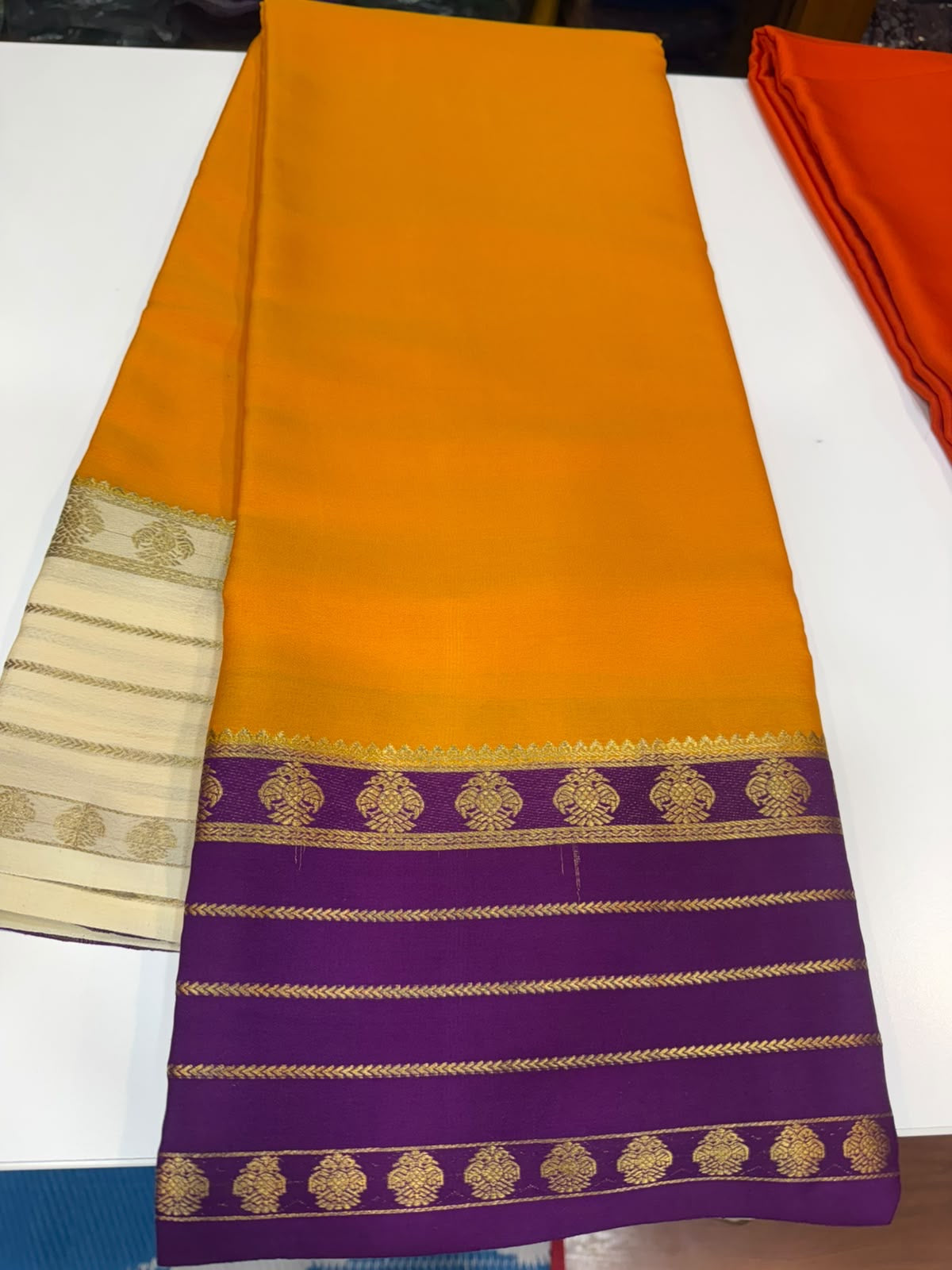 Mysore silk sarees 3D pattern