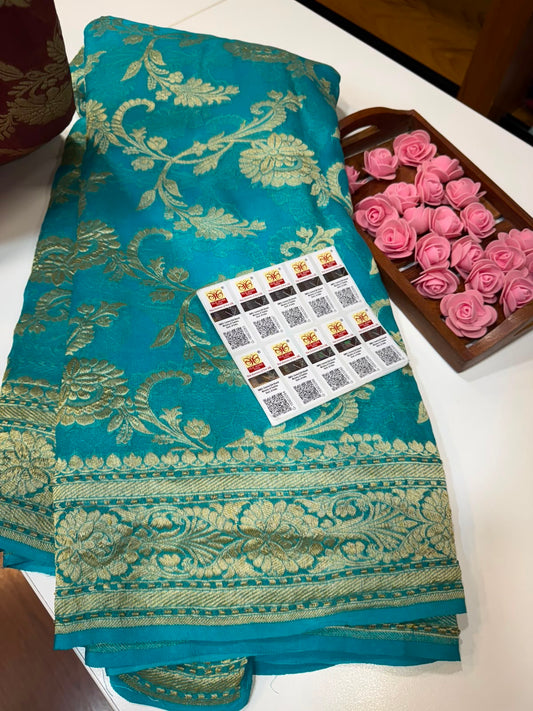 Khaddi Georgette sarees