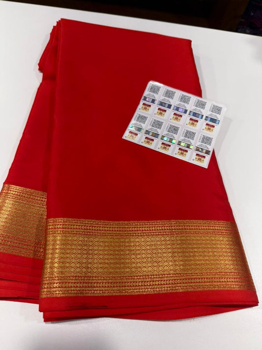 Self Pattern with rich pallu with beautiful border