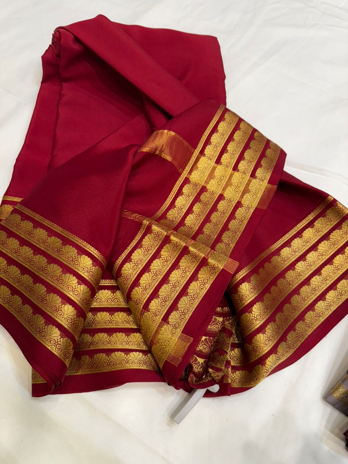 Mysore silk sarees self pattern