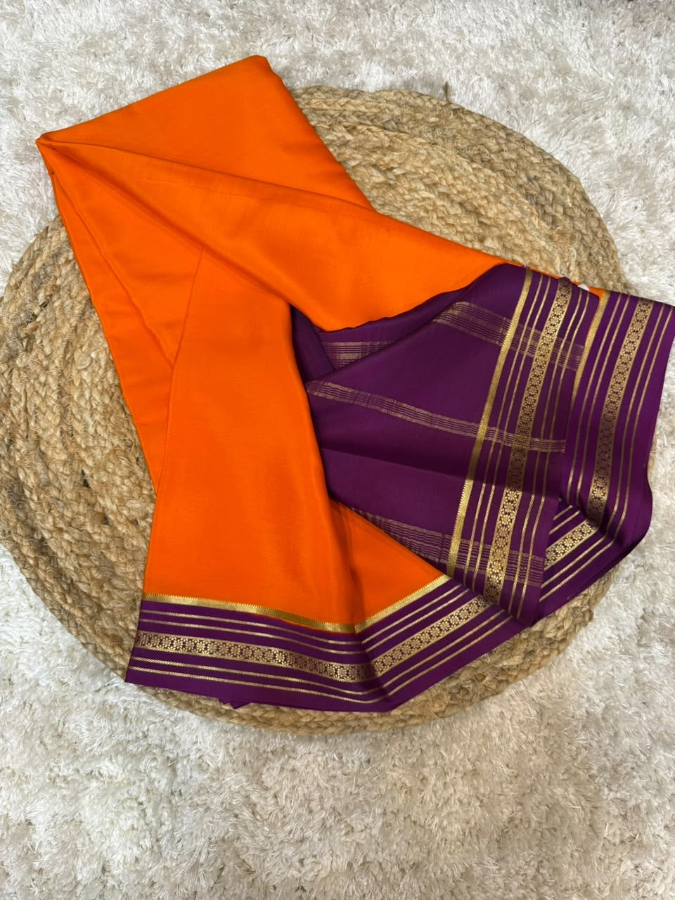 Mysore silk sarees contrast pattern