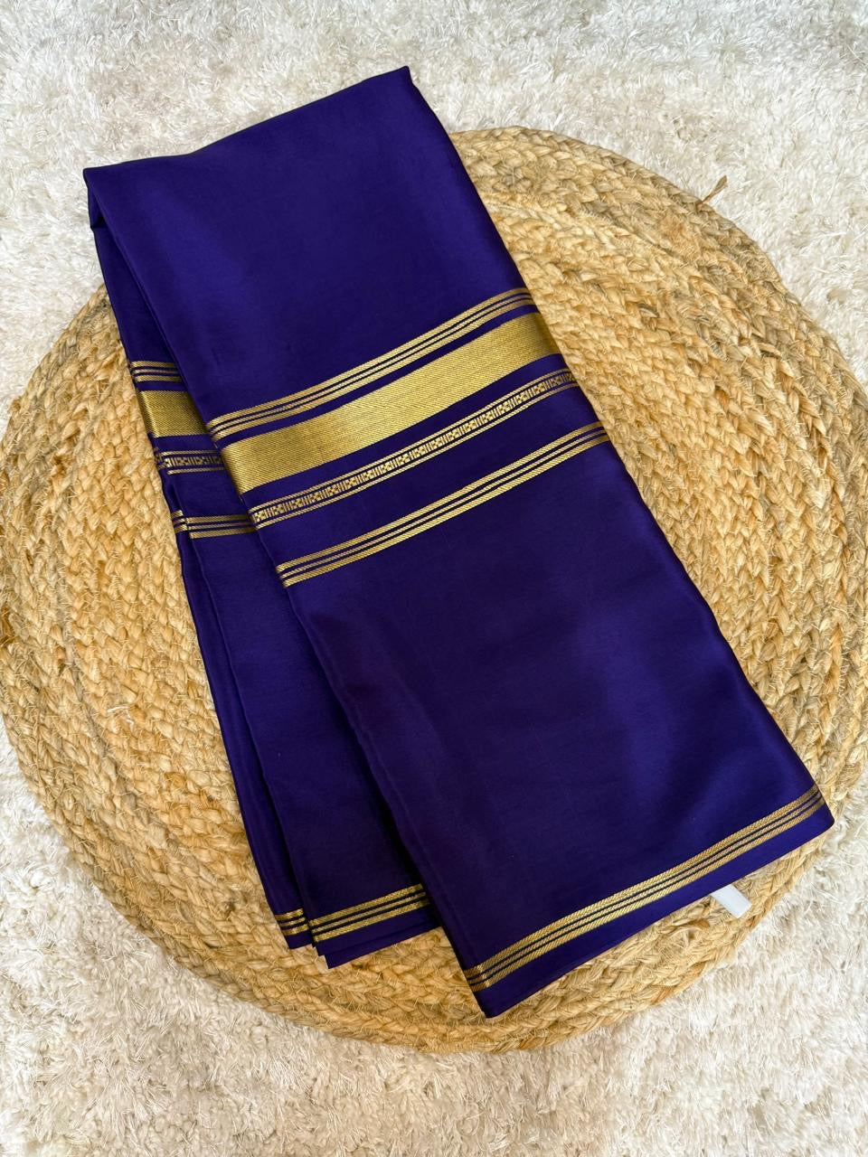 Mysore silk sarees self 3D pattern