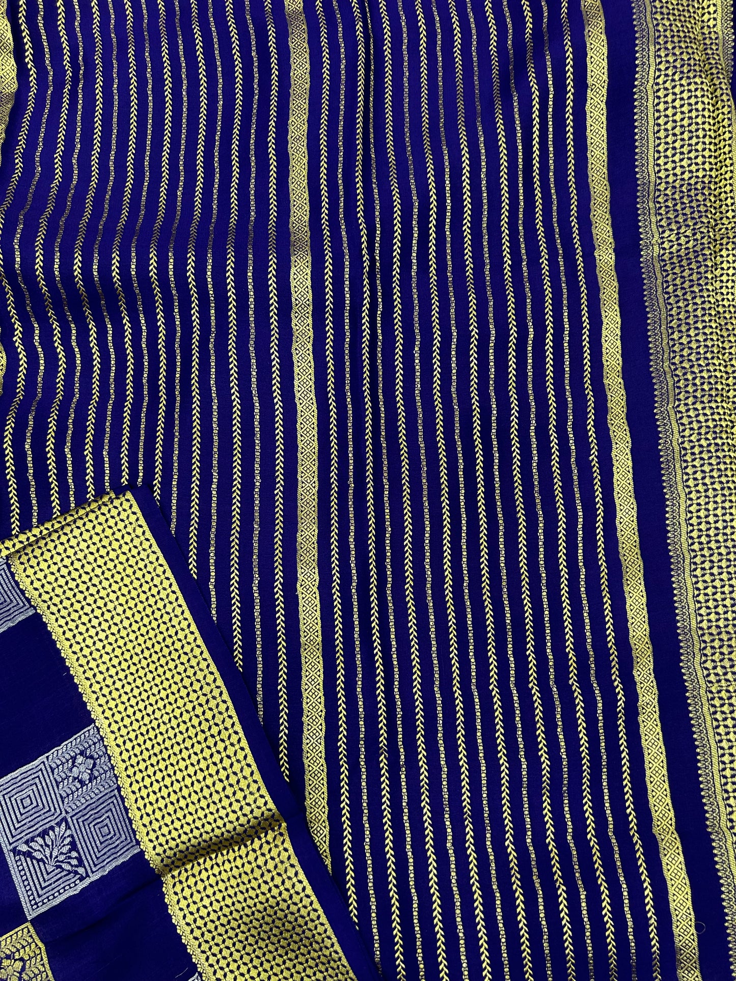 Mysore silk self saree