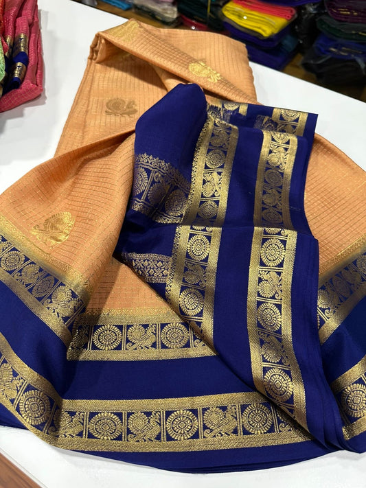 All over saree more zari consumption with beautiful color combination