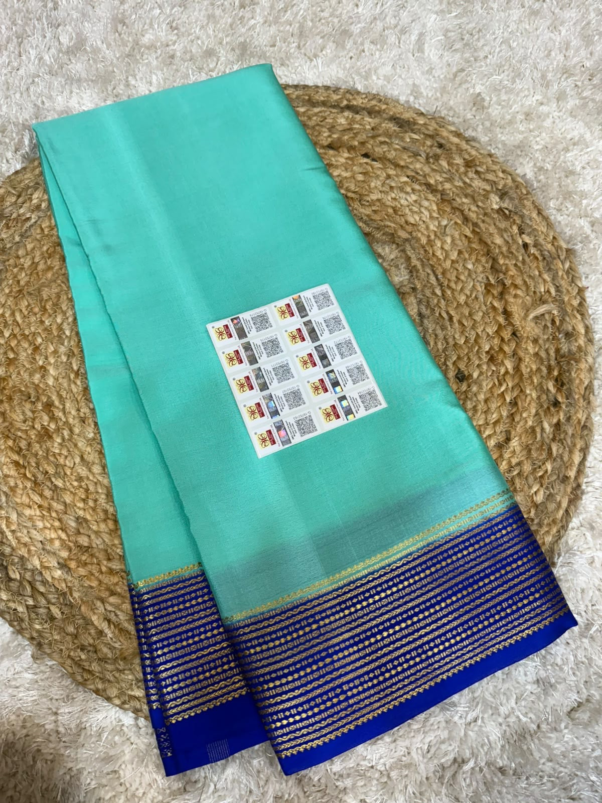Mysore silk sarees contrast pattern