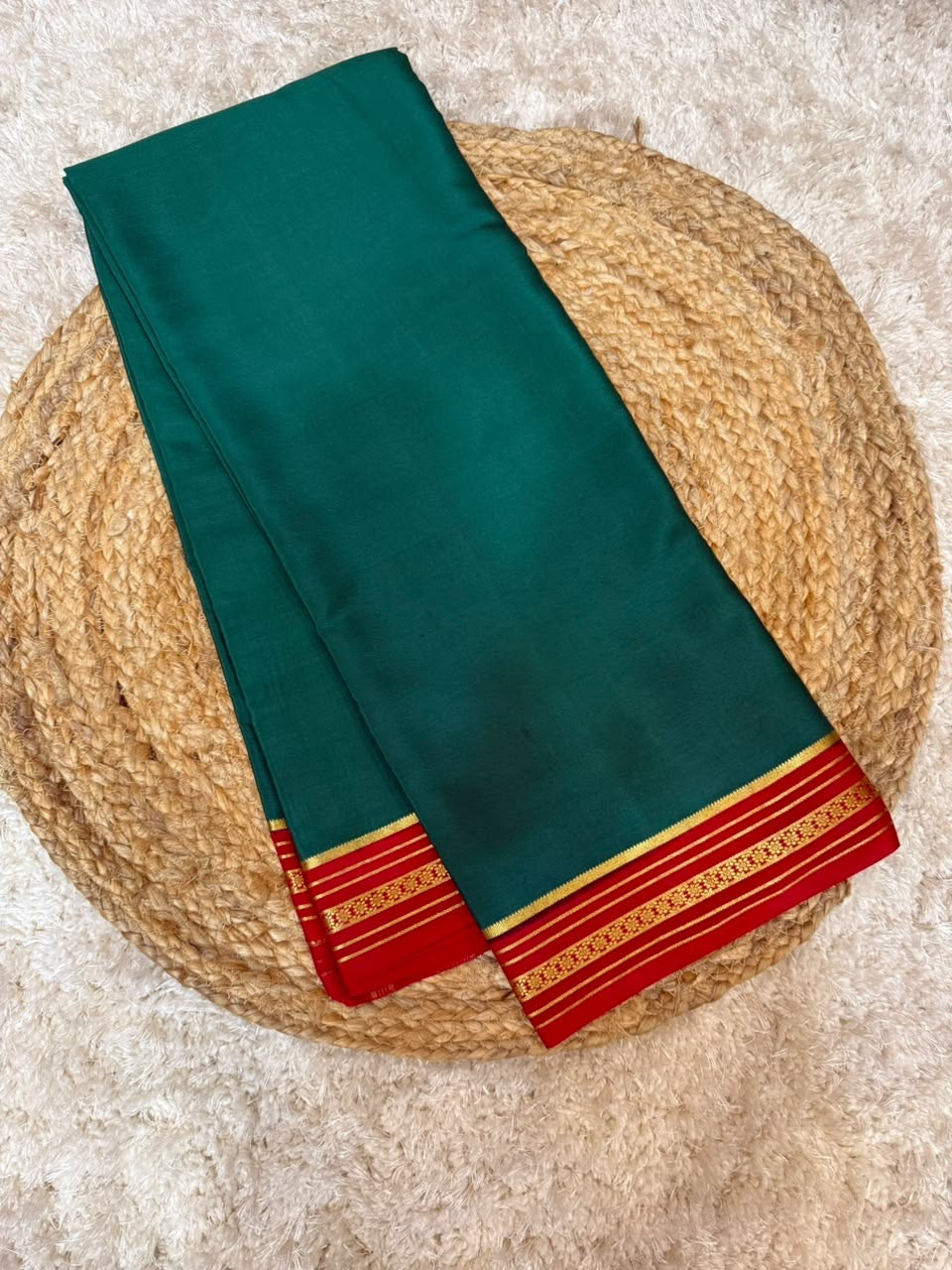 Mysore silk sarees contrast pattern