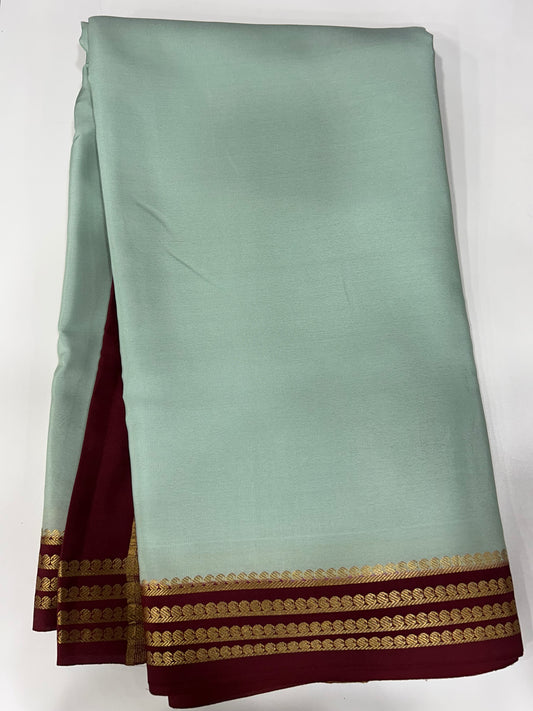 Contrast Mysore silk