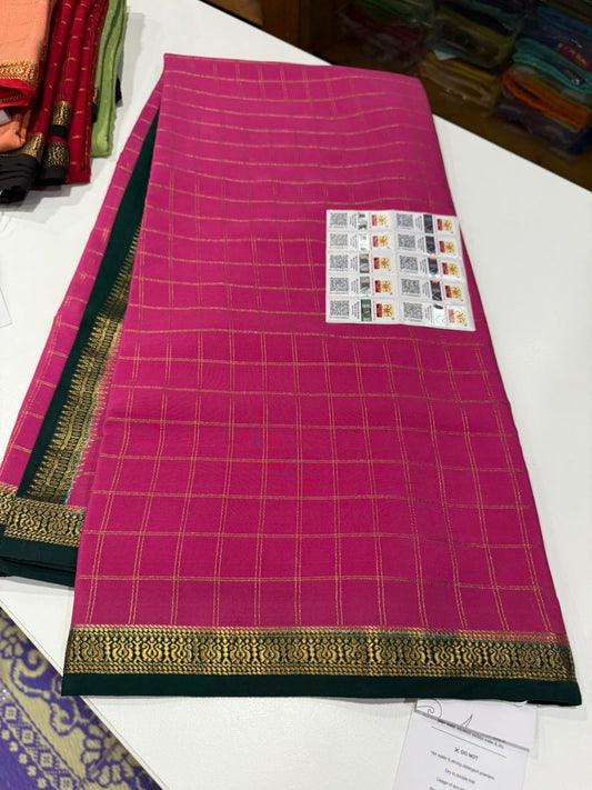 Pure Zari Mysore silk saree