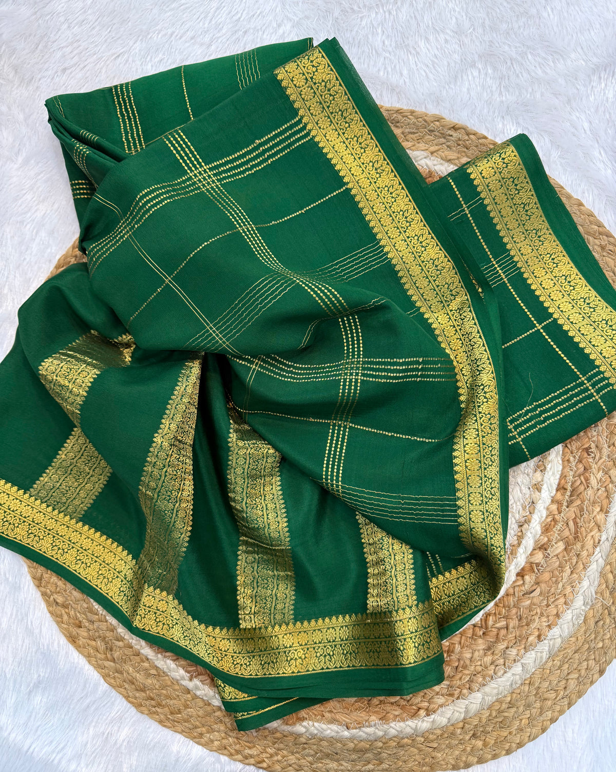 Mysore silk self checks