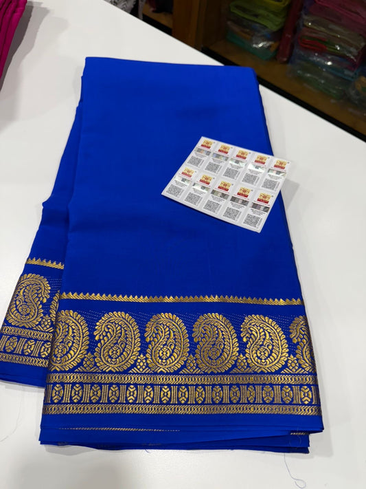 Mysore silk saree Mango border